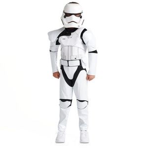 Disney Store Boys Star Wars STORMTROOPER Halloween Costume & Mask Size 13